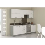 Kuhinja ELITE 240 . Kuhinja ELITE 240 cm je kuhinja, katera bo prinesla svežino v vaš dom. Dobavljiva v več barvah. Možnost dobave tudi drugih dimenzij.