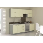 Kuhinja ELITE 240 . Kuhinja ELITE 240 cm je kuhinja, katera bo prinesla svežino v vaš dom. Dobavljiva v več barvah. Možnost dobave tudi drugih dimenzij.