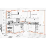 Kuhinja ELITE 260 x 270 cm . Kuhinja ELITE 260 x 270 cm je kuhinja, katera bo prinesla svežino v vaš dom. Dobavljiva v več barvah. Možnost dobave tudi