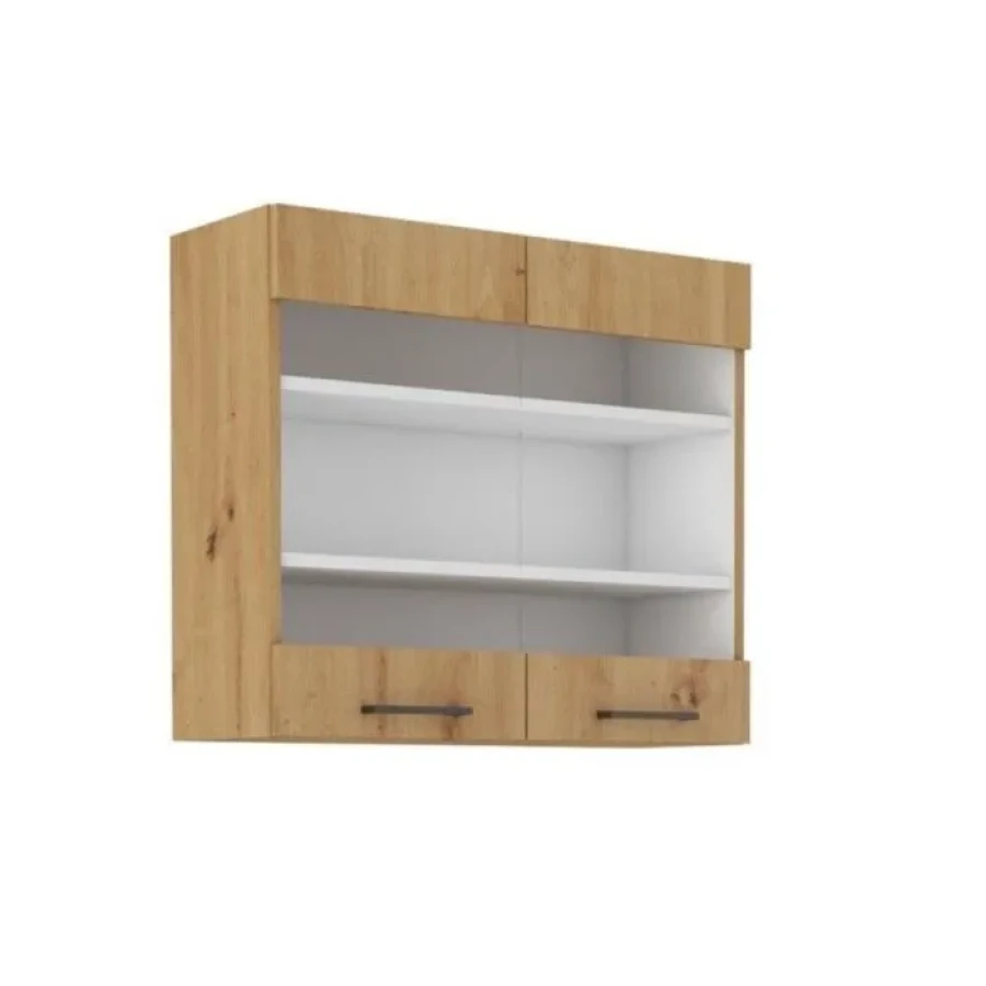 Kuhinja ENA 315 cm . Kuhinjski blok ENA 315 cm je kuhinja v barvi črne mat in artisan hrasta. Narejena je iz laminirane plošče (16 mm) in melamina. Plošča