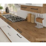 Kuhinja VANJA 260cm . Kuhinja VANJA 260 cm je kuhinja, katera bo prinesla svežino v vaš dom. Dobavljiva v kombinaciji hrasta in bele barve. Možnost dobave