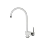 Kuhinjska armatura AR . Kuhinjska armatura AR110 je visokotlačna. Armatura je iz granitala. Dimenzije so: 19,1 x 35,0 cm. Barva: - bela - beige - črna -