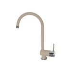 Kuhinjska armatura AR . Kuhinjska armatura AR110 je visokotlačna. Armatura je iz granitala. Dimenzije so: 19,1 x 35,0 cm. Barva: - bela - beige - črna -