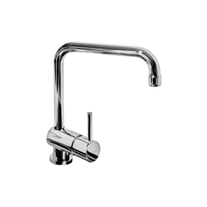 Kuhinjska armatura Q Kuhinjska armatura Q . Kuhinjska armatura Q je visokotlačna. Narejena je iz kroma. Dimenzija je 20 x 24,5.