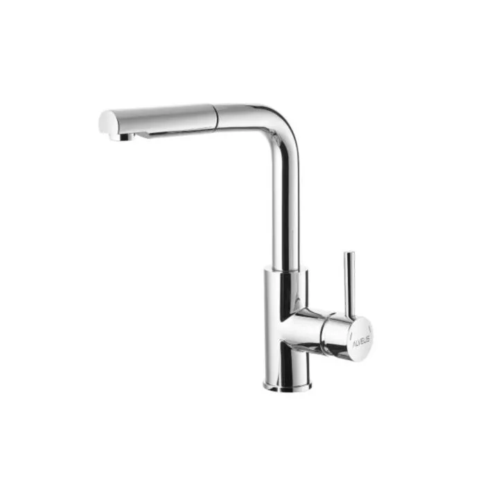 Kuhinjska armatura SP Kuhinjska armatura SP . Kuhinjska armatura SP je iz kroma. Armatura je izvlečna. Dimenzije so 29,7 x 20,6