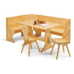 Kuhinjska garnitura AVA . Kuhinjaska garnitura AVA bo v vaš dom vnesla dodatno toplino in prijeten občutek. Garnitura je narejena iz masivnega smrekovega