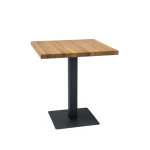 Kuhinjska jedilna miza RUO - furnir . Kuhinjska miza RUO je kvalitetna ter stabilna. Mizna plošča je furnirana. Podnožje mizne plošče je kovinsko, prašno