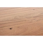 Kuhinjska miza ARON 160X90 . Kuhinjska miza ARON 160X90 je rustikalna miza, naravnega videza. Mizna plošča je narejena iz akacijevega lesa z kovinskimi