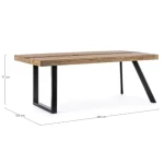 Kuhinjska miza MANCHESTER 200X100 - slika 7