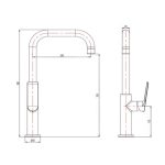 KUHINJSKA PIPA BLITZ K 207W POMIVALNO KORITO BELA - slika 7