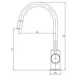 KUHINJSKA PIPA BLITZ K 910M FLEX MODRA SILIKONSKA IZLIVNA CEV - slika 6