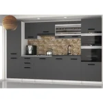 Eleganten kuhinjski blok AGY 2, ki bo zagotovo osvežil vašo kuhinjo. Dobavljiv je v različnih barvah kuhinjskih elementov. Delovni pult ni v enem kosu. V