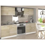 Kuhinjski blok AKRA 160 sonoma . Moderno oblikovan in kvaliteten kuhinjski blok AKRA. Dobavljiv je v dveh barvah kuhinjskih elementov. Možnost je naročiti