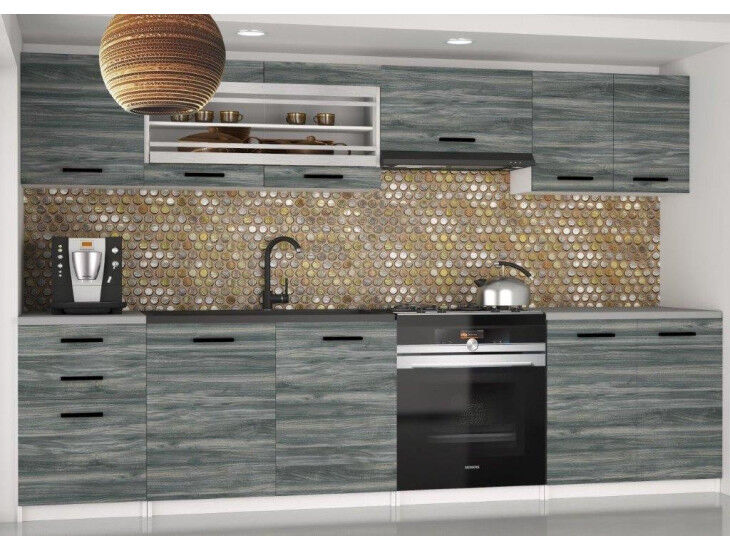 Eleganten kuhinjski blok DOMY, ki bo zagotovo osvežil vašo kuhinjo. Dobavljiv je v različnih barvah kuhinjskih elementov. Delovni pult ni v enem kosu. V