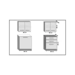 Polepšajte svojo kuhinjo z modernim kuhinjskim blokom JURIJ 120 v visokem sijaju. Dobavljiv je v več različnih barvah kuhinjskih elementov. Delovni