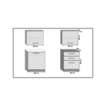 Kuhinjski blok NORTH 120 . Popestrite svojo kuhinjo z modernim kuhinjskim blokom NORTH 120. Dobavljiv je v štirih različnih barvah kuhinjskih elementov.