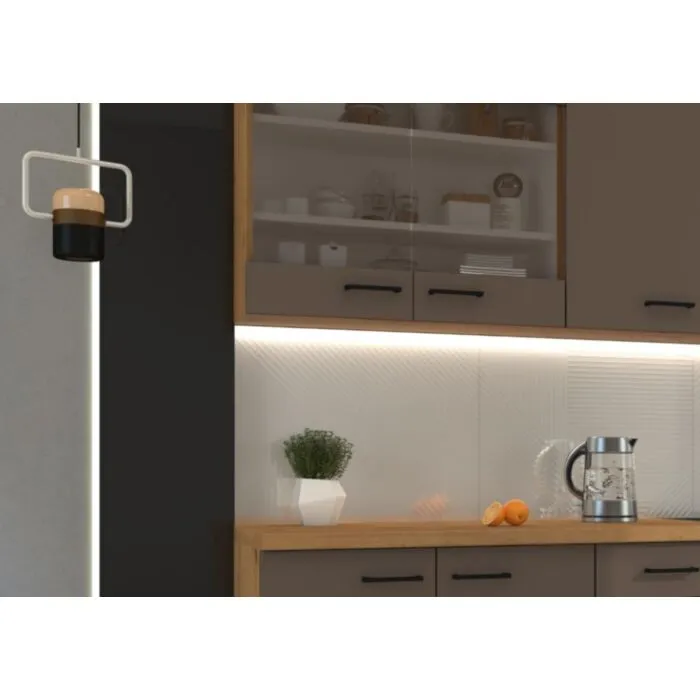 Kuhinjski blok OMIA 260 2 Kuhinjski blok OMIA 260 2 . Kuhinja OMIA 260 2 je kuhinja, katera bo prinesla svežino v vaš dom. Dobavljiva je v moderni taupe/hrast barvi. Debelina