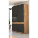 Kuhinjski blok PARIZ 340 cm . Kuhinja PARIZ 340 cm je kuhinja, katera bo prinesla svežino v vaš dom. Dobavljiva je v moderni sivi hrast barvi. Debelina