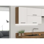 Kuhinjski blok PARIZ GLOS 240 cm . Kuhinja PARIZ GLOS 240 cm je kuhinja, katera bo prinesla svežino v vaš dom. Dobavljiva je v moderni sivi hrast barvi.