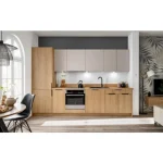 Kuhinjski blok PATRICIA 300 z vgradnimi aparati . Kuhinjski blok PATRICIA 300 cm z vgradnimi aparati, je modernega dizajna v hrast / kašmir barvi. Stranice so