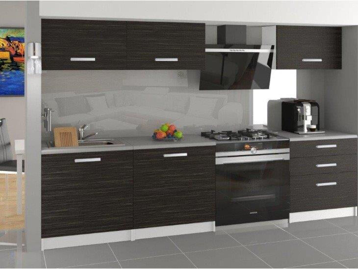 Moderno oblikovan in kvaliteten kuhinjski blok RABAT 180. Dobavljiv je v dveh barvah kuhinjskih elementov. Debelina kuhinjskega pulta je 3cm. Možnost je