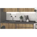 Kuhinjski blok RAFFERTY 180 cm je dobavljiv v oreh barvi. Korpusi so iz laminirane plošče debeline 16 mm. Laminirane plošče so najpogosteje izbran