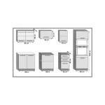 Kuhinjski blok RAUL 240 . Popestrite svojo kuhinjo z modernim kuhinjskim blokom RAUL 240. Dobavljiv je v štirih različnih barvah kuhinjskih elementov.