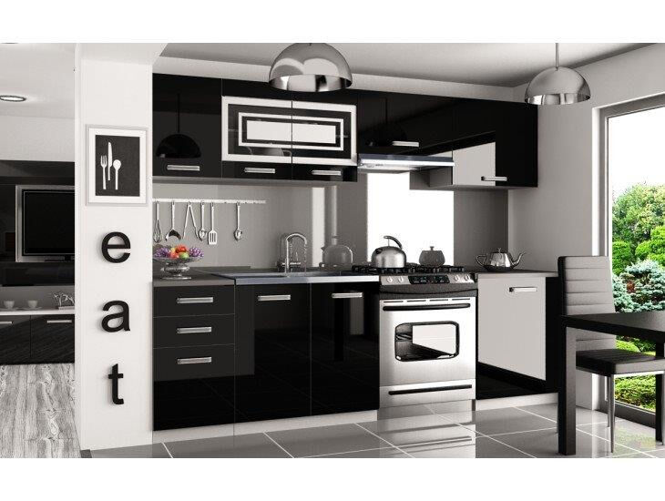 Eleganten kuhinjski blok RIKA 240, ki bo zagotovo popestril vašo kuhinjo. Dobavljiv je v štirih različnih barvah kuhinjskih elementov. Delovni pult ni v