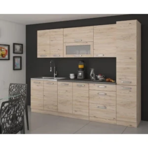 Kuhinjski blok SANREMO 260 2 . Kuhinjski blok SANREMO 260 2 cm je dobavljiv v sanremo barvi, kateri da svežino kuhinji. Debelina delovnega pulta je 28 mm.