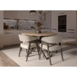 Kuhinjski blok SOLA 310 x 180 . Kuhinjski blok SOLA 310x180 cm je kuhinja v kombinaciji hrasta in kašmir barve Kuhinja je izdelana iz oplemenitenih ivernih