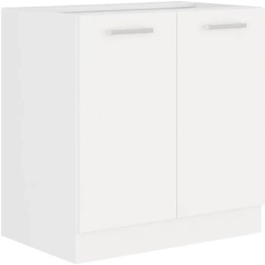 Kuhinjski blok STELLA 240 2 . Kuhinjski blok STELLA 240 cm narejen iz kvalitetne laminirane plošče. Dobavljiv je v beli mat barvi. Debelina delovnega pulta