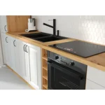 Kuhinjski blok STIL 210 x 350 cm . Kuhinjski blok STIL 210 x 350 cm je dobavljiva v beli barvi. Debelina delovnega pulta je 38 mm. Fronte kuhinje imajo MDF