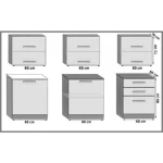 Kuhinjski blok TAURI 2 180 . Osvežite svojo kuhinjo z modernim kuhinjskim blokom TAURI 2 180. Dobavljiv je v dveh različnih barvah. Delovni pult ni v enem