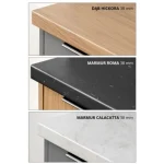 Kuhinjski blok VIVIANA bela/siva 200 . Kuhinjski blok VIVIANA 200 cm je modernega dizajna v beli mat / sivi barvi. Stranice so narejene iz laminirane plošče