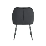 Kuhinjski stol ADO 2 velvet črna . Kuhinjski stol ADO 2 velvet črn je izdelan iz visoko kakovostne tkanine velvet. Močna stabilna kovinska konstrukcija mu