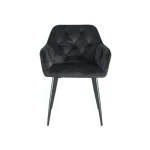 Kuhinjski stol ADO 2 velvet črna . Kuhinjski stol ADO 2 velvet črn je izdelan iz visoko kakovostne tkanine velvet. Močna stabilna kovinska konstrukcija mu