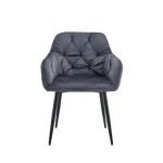 Kuhinjski stol ADO 2 velvet siva . Kuhinjski stol ADO 2 velvet siva je izdelan iz visoko kakovostne tkanine velvet. Močna stabilna kovinska konstrukcija mu