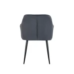 Kuhinjski stol ADO 2 velvet siva . Kuhinjski stol ADO 2 velvet siva je izdelan iz visoko kakovostne tkanine velvet. Močna stabilna kovinska konstrukcija mu