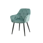 Kuhinjski stol ADO velvet mint . Kuhinjski stol ADO velvet mint je izdelan iz visoko kakovostne tkanine velvet. Močna stabilna kovinska konstrukcija mu