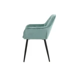 Kuhinjski stol ADO velvet mint . Kuhinjski stol ADO velvet mint je izdelan iz visoko kakovostne tkanine velvet. Močna stabilna kovinska konstrukcija mu