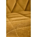 Kuhinjski stol ANA oker . Kuhinjski stol ANA oker, je eleganten, moderen in trpežen. Je izjemno udoben in mehak saj je oblazinjen v mehko žametno tkanino v