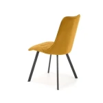 Kuhinjski stol ANA oker . Kuhinjski stol ANA oker, je eleganten, moderen in trpežen. Je izjemno udoben in mehak saj je oblazinjen v mehko žametno tkanino v