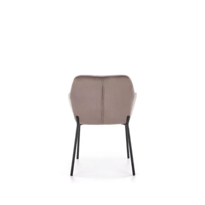 Kuhinjski stol BOBI1 Kuhinjski stol BOBI1 . Kuhinjski stol BOBI1 je eleganten in udoben jedilni stol. Noge so izdelane iz kovine v črni barvi. Stol je udoben saj je oblazinjen v