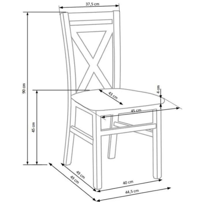 Kuhinjski stol DARLA2 Kuhinjski stol DARLA2 . Kuhinjski stol DARLA2 je preprost in kakovosten jedilni stol. Ogrodje je iz masivne bukve različnih barv lesa, prav tako sedišče.