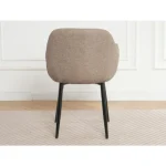 Kuhinjski stol EDO 2 rjava . Kuhinjski stol EDO 2 je oblazinjen v kvalitetni svetlo rjavi tkanini. Močna stabilna kovinska konstrukcija mu zagotavlja