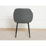 Kuhinjski stol EDO 2 siva . Kuhinjski stol EDO 2 je oblazinjen v kvalitetni temno sivi tkanini. Močna stabilna kovinska konstrukcija mu zagotavlja