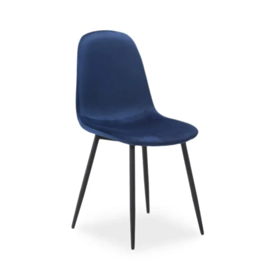 Kuhinjski stol FOXY 2 . Kuhinjski stol FOXY 2 je klasično in elegantno oblikovan. Tanke noge so iz kovine v črni mat barvi, tako je stol hkrati eleganten