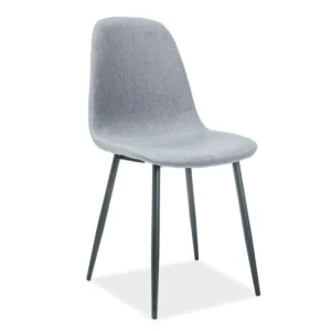 Kuhinjski stol FOXY 3 . Kuhinjski stol FOXY 3 je klasično in elegantno oblikovan. Tanke noge so iz kovine v črni mat barvi, tako je stol hkrati eleganten