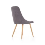 Kuhinjski stol JELKA . Kuhinjski stol JELKA je sodoben stol iz kvalitetnih materialov. Nogice so narejene iz kovine v videzu lesa. Kar daje stolu stabilnost in