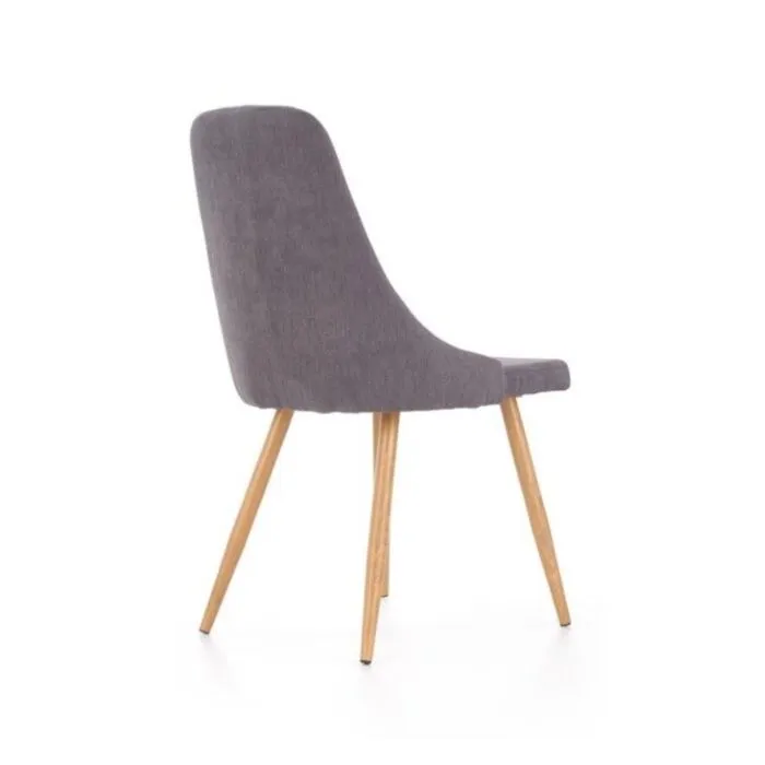 Kuhinjski stol JELKA Kuhinjski stol JELKA . Kuhinjski stol JELKA je sodoben stol iz kvalitetnih materialov. Nogice so narejene iz kovine v videzu lesa. Kar daje stolu stabilnost in